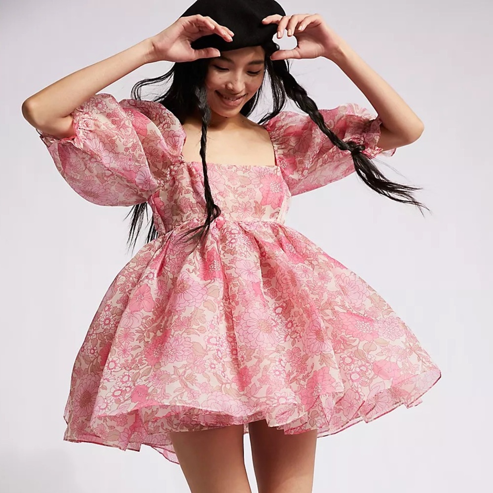 Selkie Wallflower Puff Dress